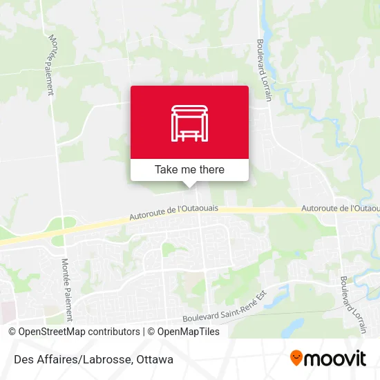 Des Affaires/Labrosse map