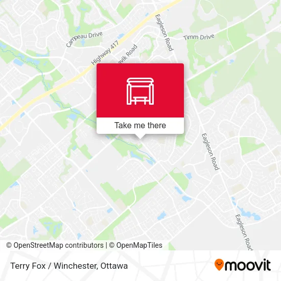 Terry Fox / Winchester map