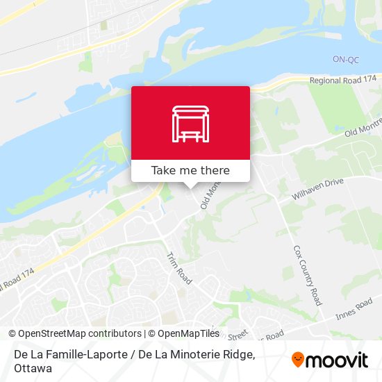 De La Famille-Laporte / De La Minoterie Ridge map