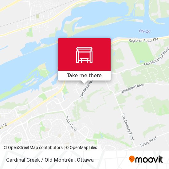 Cardinal Creek / Old Montréal map