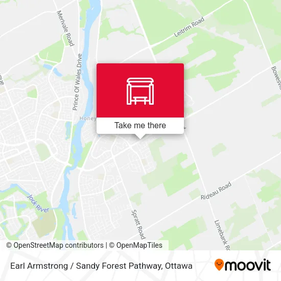 Earl Armstrong / Sandy Forest Pathway map