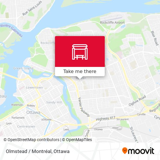 Olmstead / Montréal map