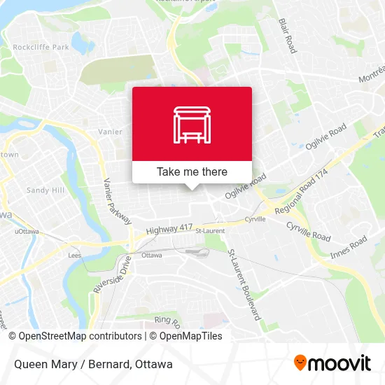 Queen Mary / Bernard map