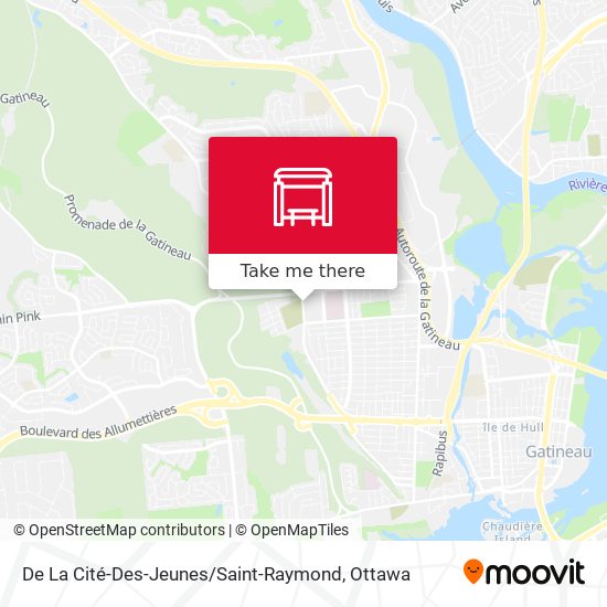 De La Cité-Des-Jeunes / Saint-Raymond map