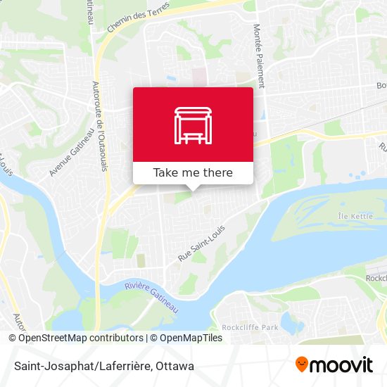 Saint-Josaphat/Laferrière map