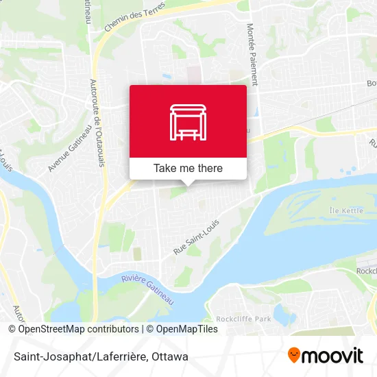 Saint-Josaphat/Laferrière map