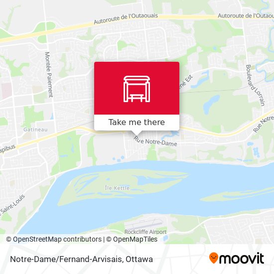 Notre-Dame/Fernand-Arvisais map