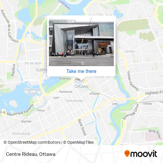 Centre Rideau map