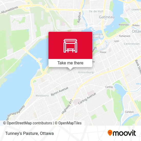 Tunney's Pasture map