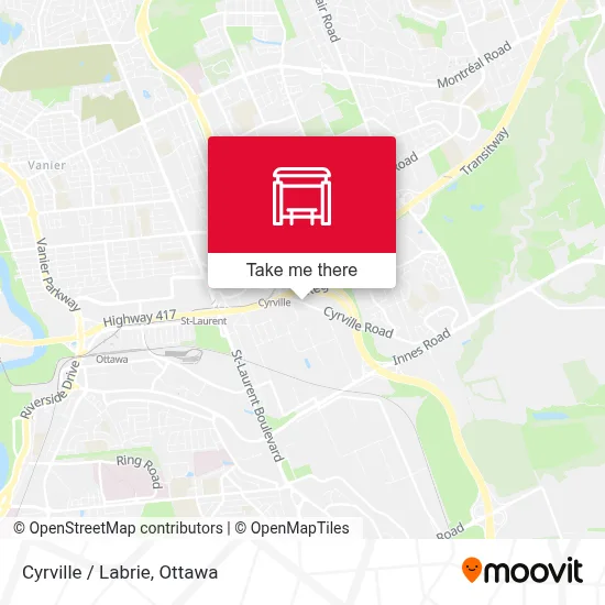 Cyrville / Labrie map