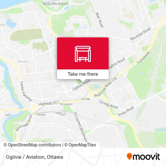 Ogilvie / Aviation map