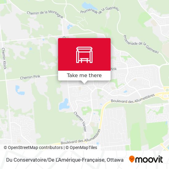 Du Conservatoire / De L'Amérique-Française map