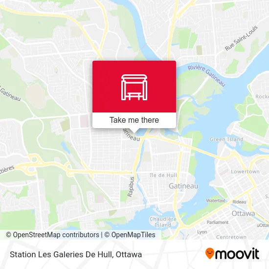 Station Les Galeries De Hull map