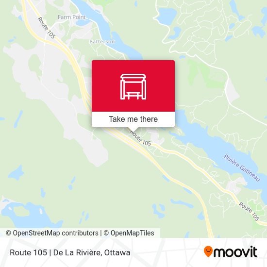 Route 105 | De La Rivière map