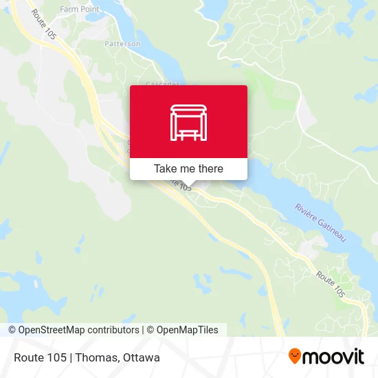 Route 105 | Thomas map