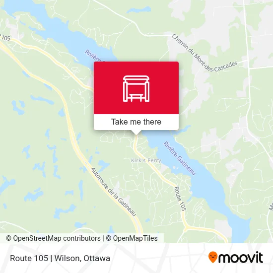 Route 105 | Wilson map