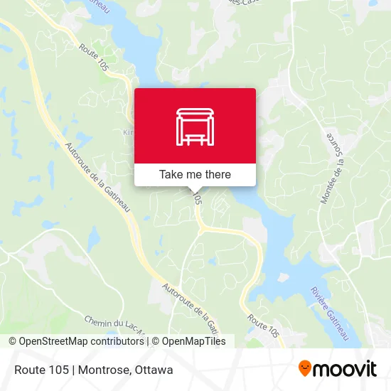 Route 105 | Montrose map