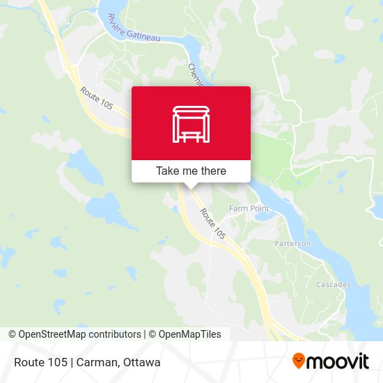 Route 105 | Carman map