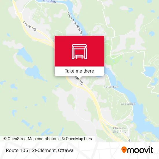 Route 105 | St-Clément map