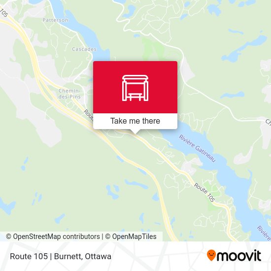 Route 105 | Burnett map