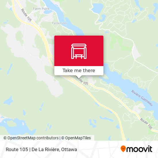 Route 105 | De La Rivière plan
