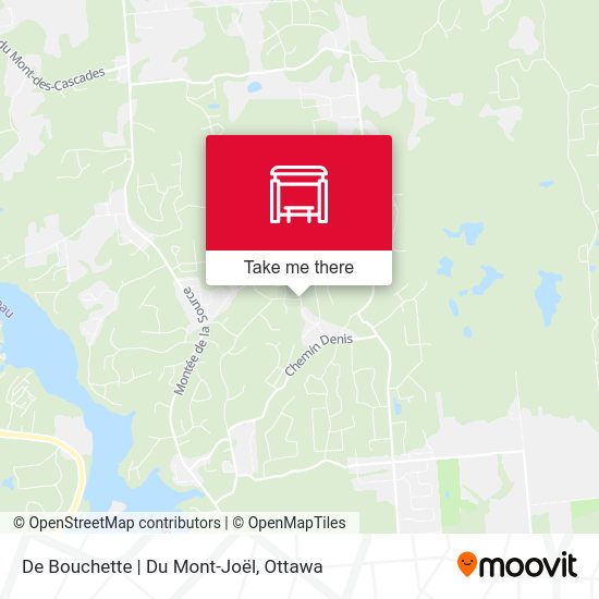 De Bouchette | Du Mont-Joël map
