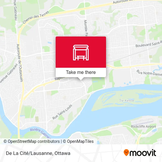 De La Cité/Lausanne map