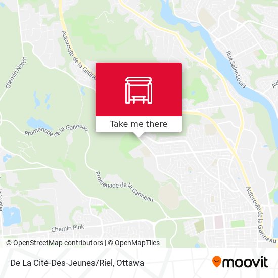 De La Cité-Des-Jeunes/Riel map