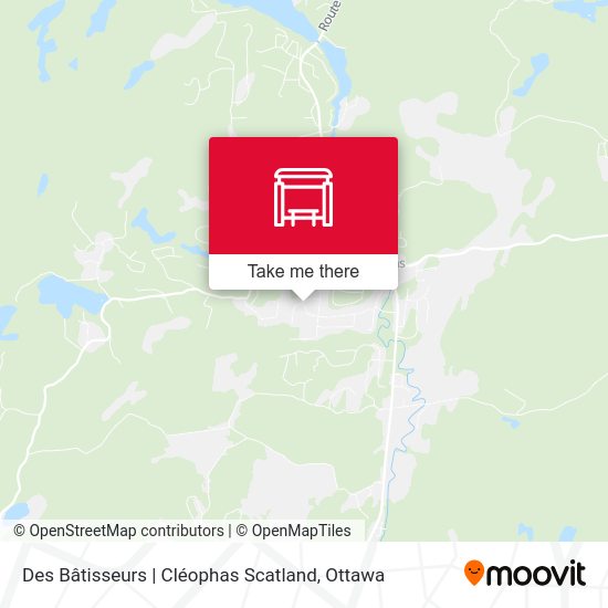 Des Bâtisseurs | Cléophas Scatland map