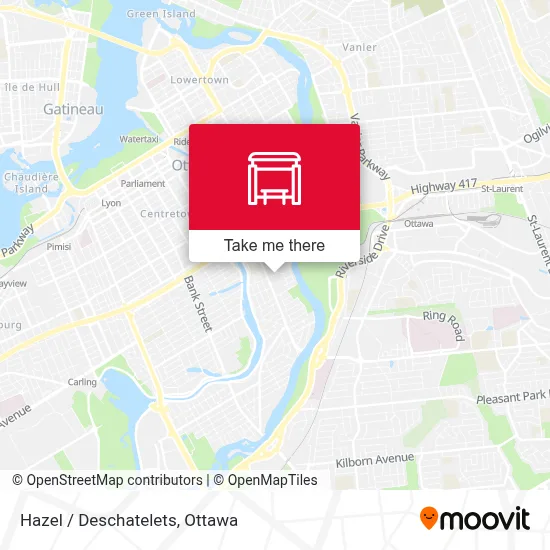 Hazel / Deschatelets map