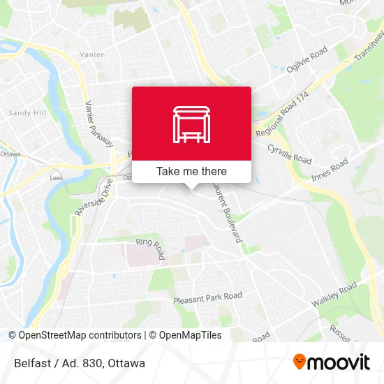 Belfast / Ad. 830 map