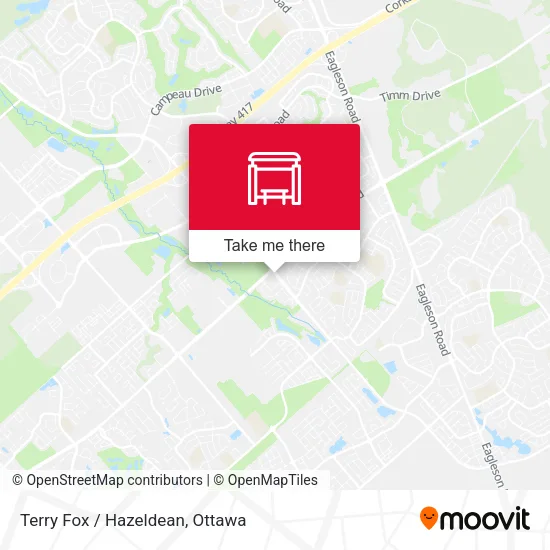 Terry Fox / Hazeldean map