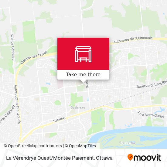 La Vérendrye Ouest / Montée Paiement map