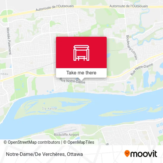 Notre-Dame/De Verchères map