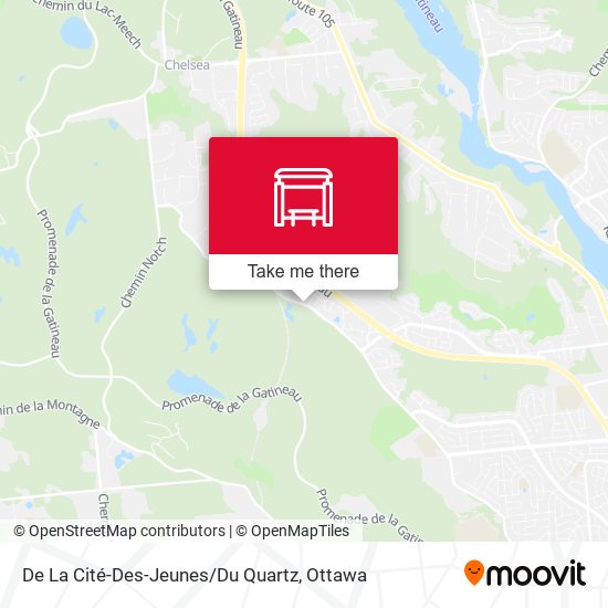 De La Cité-Des-Jeunes / Du Quartz map