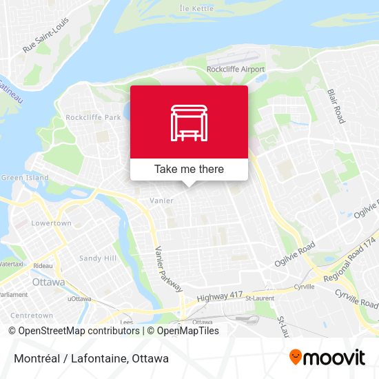 Montréal / Lafontaine map