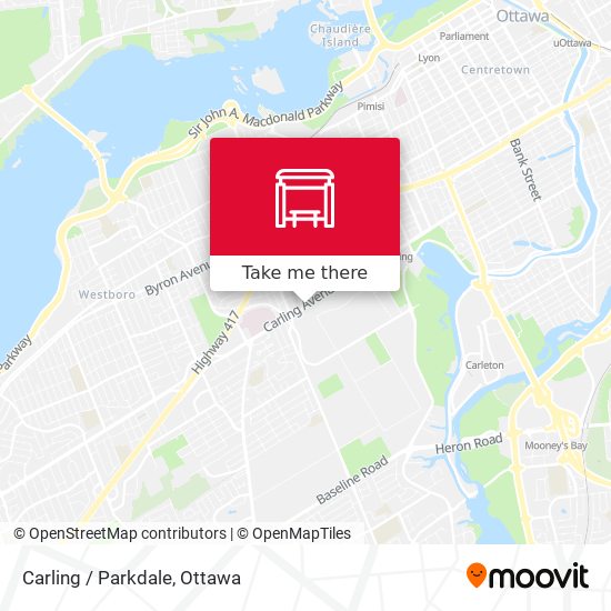 Carling / Parkdale map