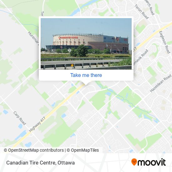 Canadian Tire Centre map