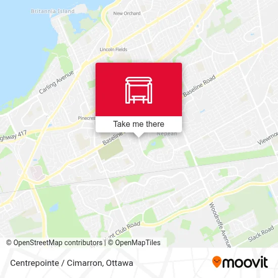 Centrepointe / Cimarron map