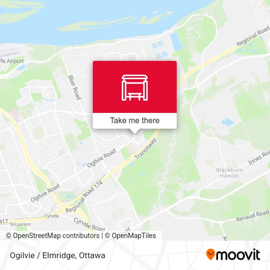 Ogilvie / Elmridge map