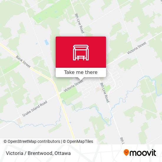 Victoria / Brentwood map