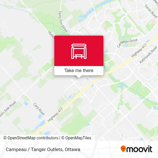 Campeau / Tanger Outlets map