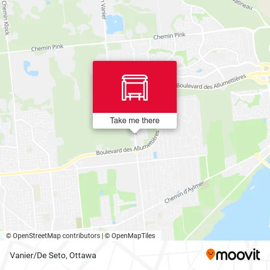 Vanier/De Seto map