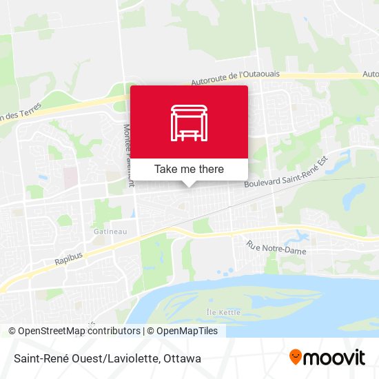Saint-René Ouest/Laviolette map