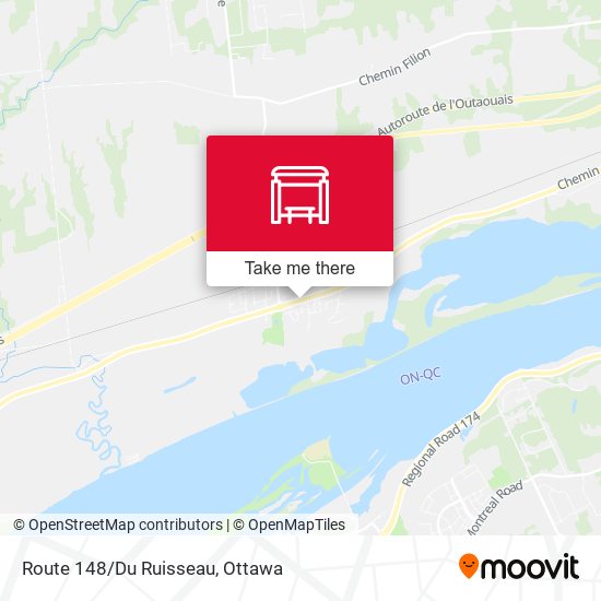 Route 148/Du Ruisseau plan