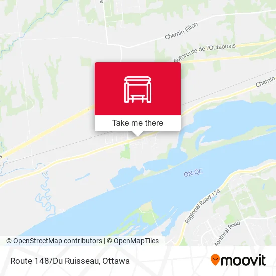 Route 148/Du Ruisseau map
