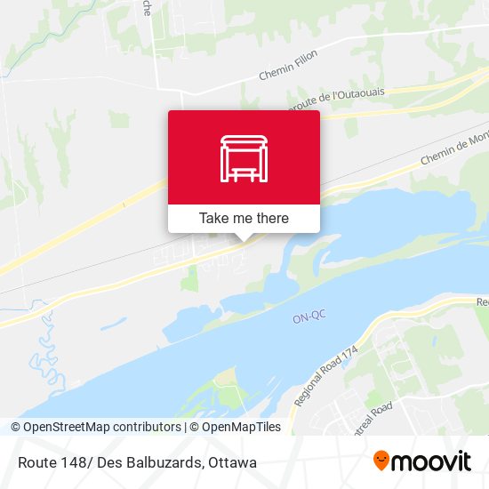 Route 148/ Des Balbuzards plan