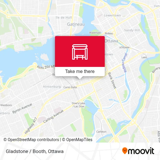 Gladstone / Booth map