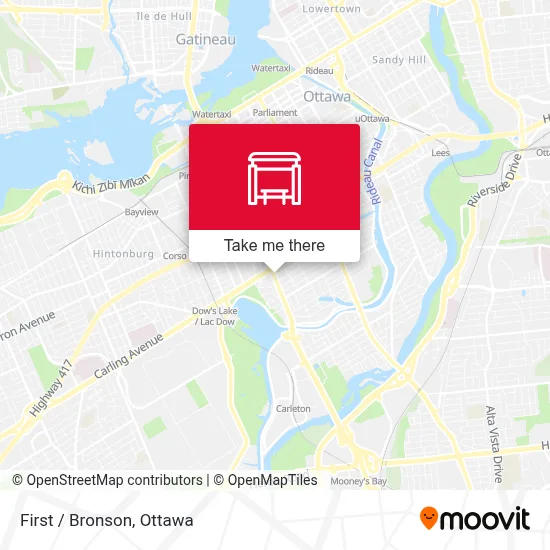 First / Bronson map