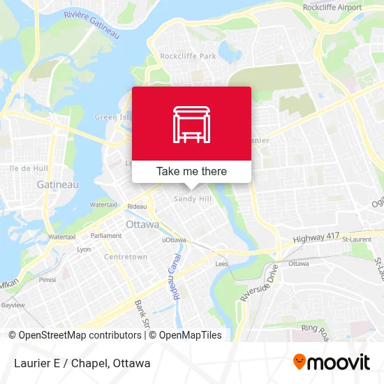 Laurier E / Chapel map